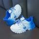 thumbnail image 5 of Zapatillas de correr para niños, Color degradado, primavera Otoño, nuevo estilo, zapatillas deportivas para niños y niñas, cómodas zapatillas transpirables con parte inferior de PVC, 5 of 5