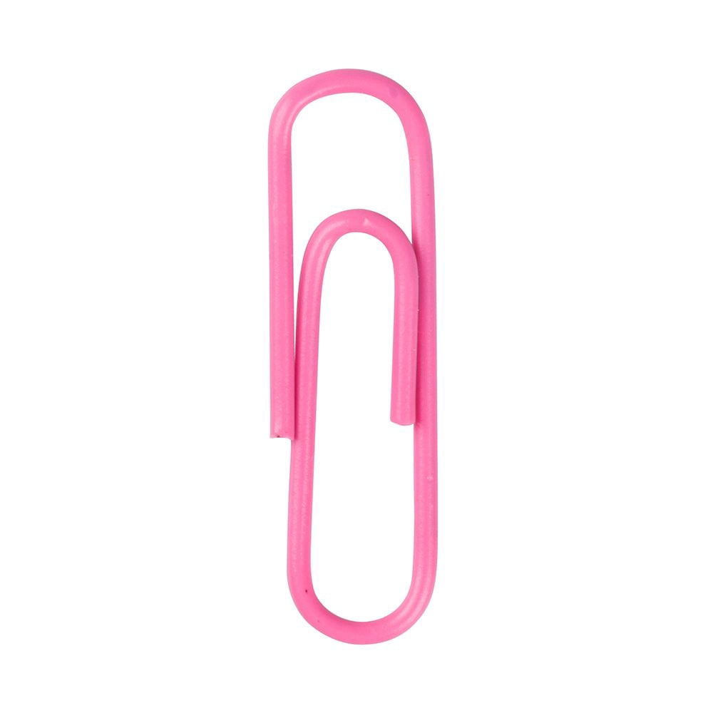 JAM Paper Office Clips, Pink, 4/Pack, Binder Clips & Paper Clips