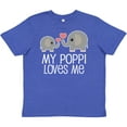thumbnail image 3 of Inktastic My Poppi Grandpa Loves Me Youth T-Shirt, 3 of 5