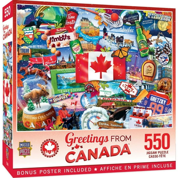 Masterpieces Puzzle Company Greetings From Canada - 550 Piece Jigsaw Puzzle