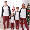 thumbnail image 4 of New 2023 Christmas Family Matching Pajamas Set DIY Front Blank Sleepwear Mother Father Kids 2 Pieces Suit Sleepwear Baby Romper, 4 of 4