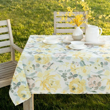 

Benson Mills Rosa Tablecloth 60 X 84 Oblong Yellow multi