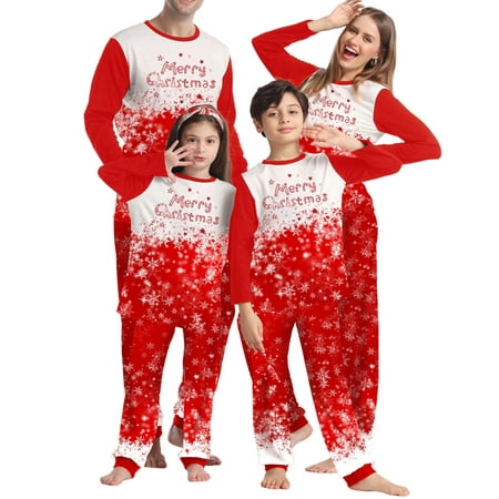 

Christmas Famaly Matching Outfits Pajamas Sets Xmas Jammies for Couples Adults Kids Baby 2Pcs Home Pjs Lounge Set