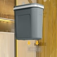 thumbnail image 6 of Clearance Under 10$!Trash Can Wall Mounted Garbage Cans Household High Color Plastic Toilet With Lid Large Hanging Office Kitchen Trash Cans, 6 of 6