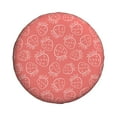 thumbnail image 4 of Spare Tire Cover, Cute Pink Strawberry Wheel Cover Tire Covers For Trailers Car Truck Camper Universal Tire Covering Fits Diameter14"-17", 4 of 4