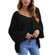 thumbnail image 1 of Blusa de ajuste casual Cuello en V Manga larga Cadena Blusa de mujer de moda para citas en la oficina Negro XL, 1 of 6