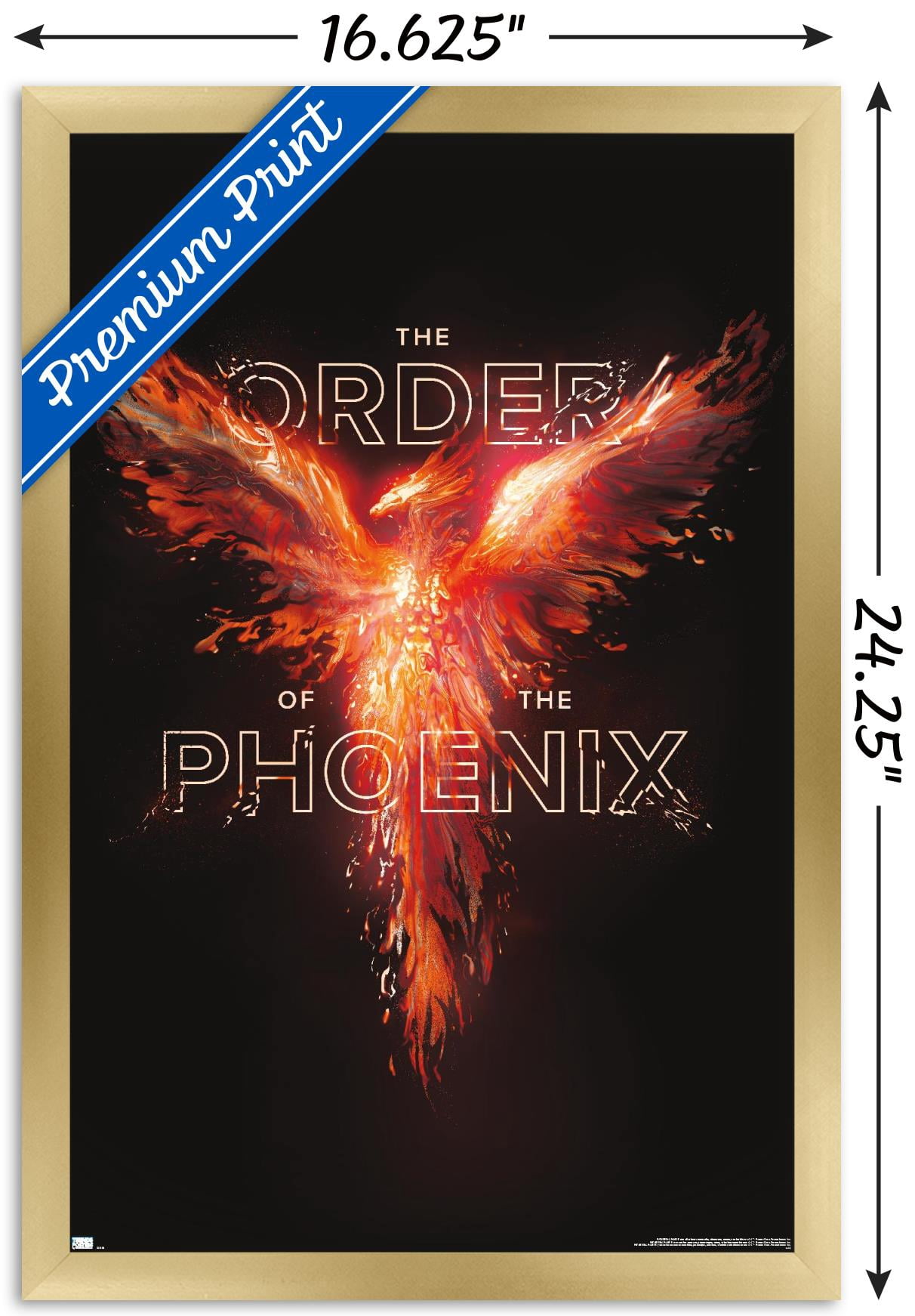 Harry Potter - Order of the Phoenix Magic Wall Poster, 14.725" x 22.375" Framed
