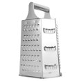 thumbnail image 3 of Raindrops 1 Pc Stainless Steel Kitchen Grater Multipurpose 6 Sides Box Grater Silver, 3 of 8