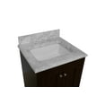 thumbnail image 5 of Nantucket 24" Bathroom Vanity with Chocolate Cabinet and Carrara Marble Top, 5 of 6