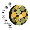thumbnail image 4 of Goofa Bee honey Pattern Universal Tire Cover for Jeep, SUV, Truck, and Trailer – Waterproof, UV-Resistant,Easy to Install, Fits 14"-17" Tires-16 inch, 4 of 6