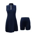 thumbnail image 2 of Vestido multicolor de tenis y yoga para mujer - Elástico y de secado rápido - 2 en 1 con bolsillos - Fitness antiexposición, 2 of 5