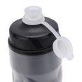 thumbnail image 3 of Suodoka 610ml / 20.6 oz Bike Water Bottle Insulated Squeeze Cycling Drink Bottle, Black and White Gradient, 3 of 9