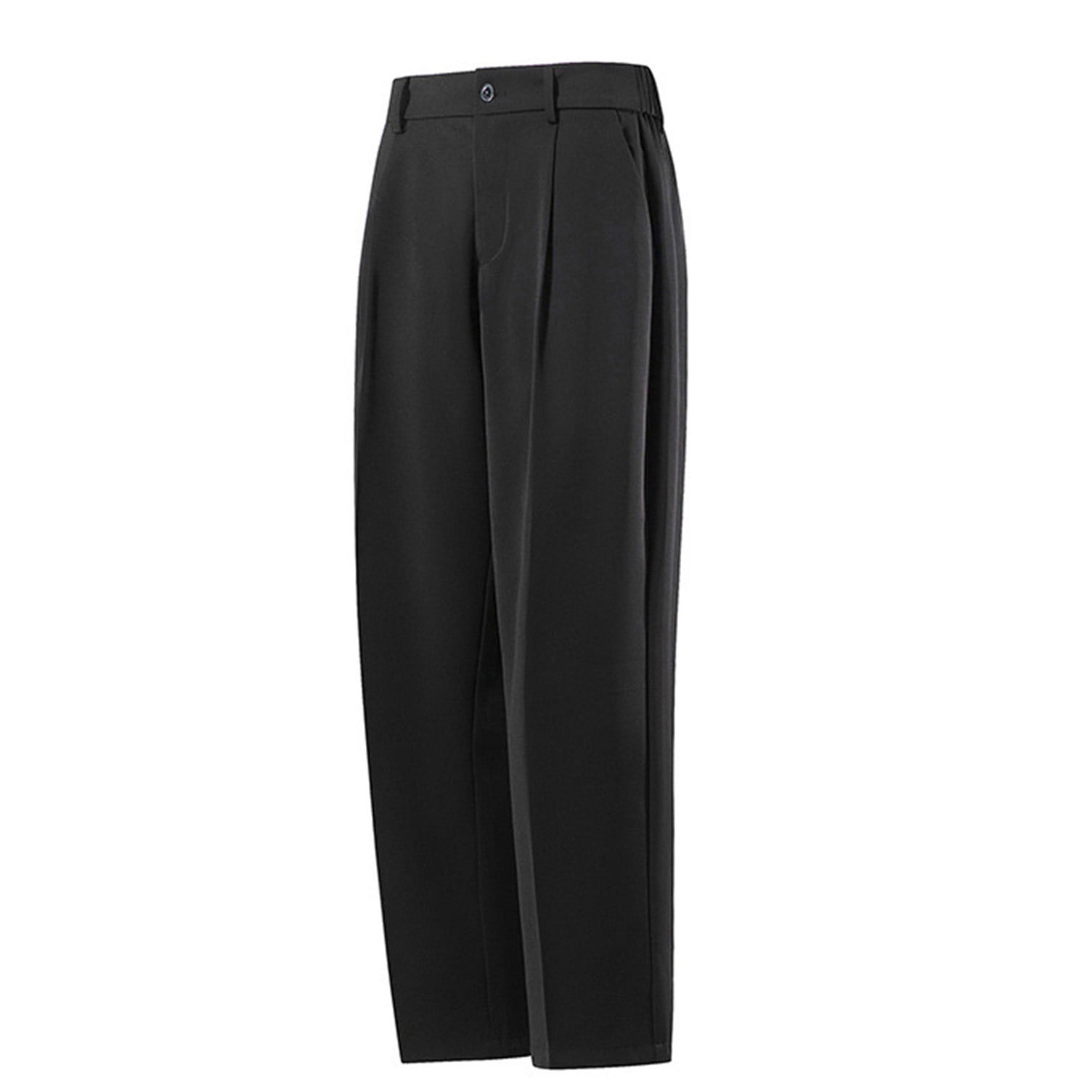 Mens Pleated Front Dress Pants Business Casual Wrinkle-Resistant