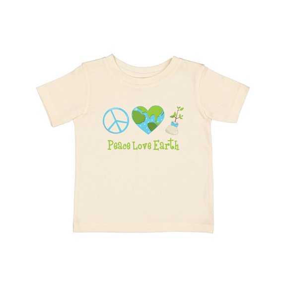 Inktastic Peace Love Earth Girls Baby T-Shirt