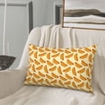 thumbnail image 5 of Lsque Hot Dog 3 Pattern Pillow Case – Soft & Cozy Throw Pillow Cover, Hypoallergenic Cushion Case for Sleeping Women with Envelope Closure-14"x20", 5 of 6