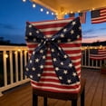 thumbnail image 5 of Memorial Day Saving!4th of July Decorations, Independent Day Chair Covers With Bows Are Perfectly For Party And Holiday Decorations, 5 of 6
