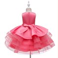 thumbnail image 4 of Flower Girls Embroidery Dress Children's Ruffle Party Wedding Tutu Dress, 4 of 5
