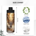 thumbnail image 3 of Pofeuu Golden Horned White Dragon Print 18oz Sports Insulated Kettle Stainless Steel Vacuum Water Bottle Leakproof Sport Flask, 3 of 7