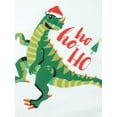 thumbnail image 6 of Christmas Family Pajamas Set Dinosaur Print Long Sleeve Pullover Top Pant, 6 of 10