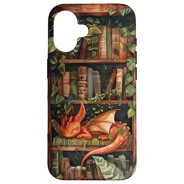 Funda para teléfono Librarian Bookish Girl Loves Dragons & Books