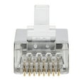 thumbnail image 4 of Tripp Lite Cat6 Rj45 Pass-through Ftp Modular Plug, 100 Pack - Network Connector - Rj-45 (m) - Ftp - Cat 6/6a - (qty Per Pack: 100), 4 of 5
