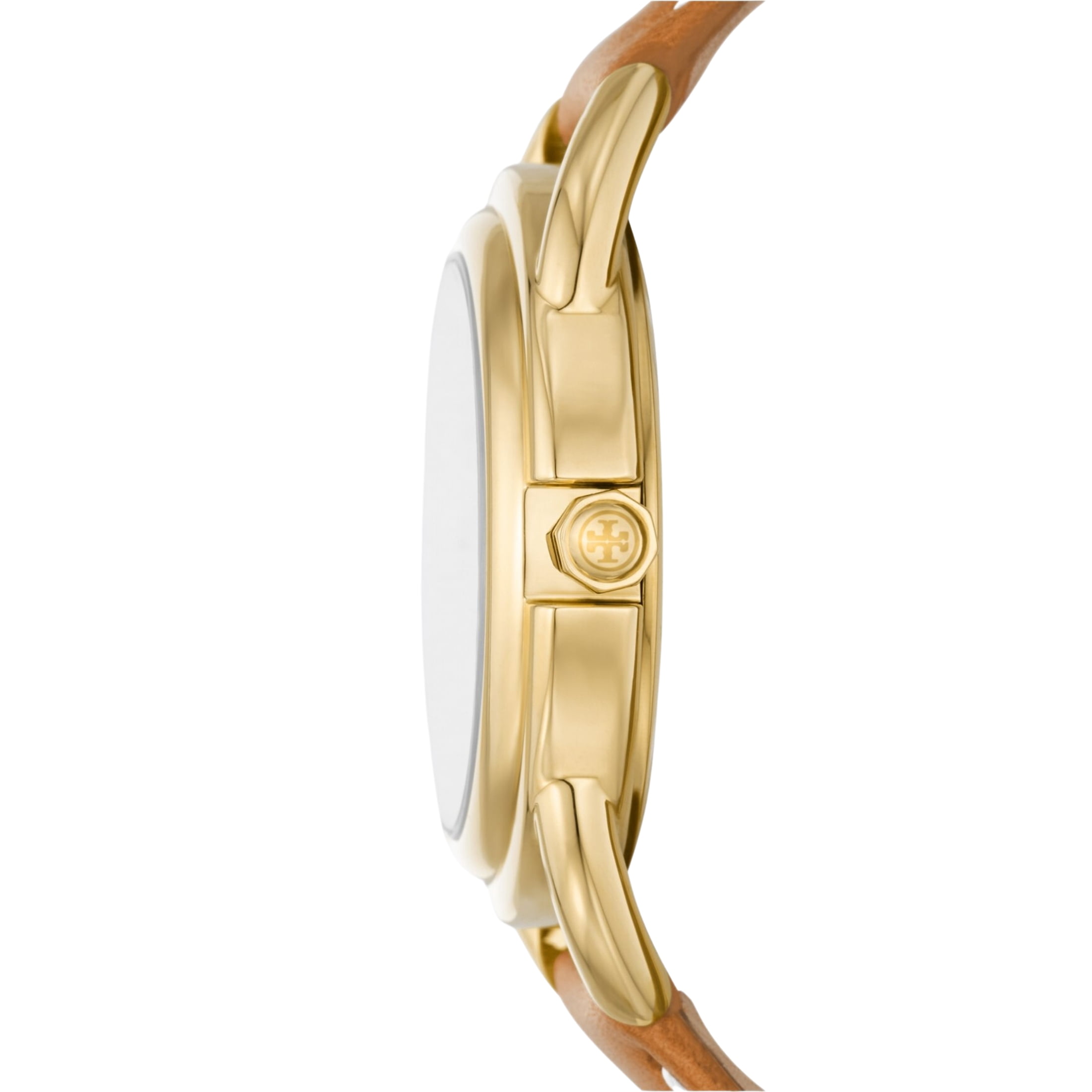 Tory Burch TBW7226 The Miller Watch Ivory Dial Brown Leather Strap Women's Watch