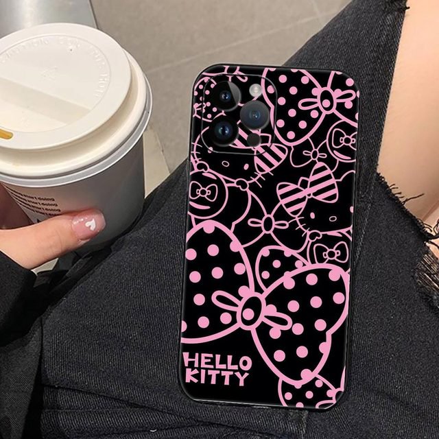 Cute Cat Hello K-k-Kitty Phone Funda Coque Case For iphone Apple 14 13 12 11 Pro XS Max Mini X XR SE 8 7 15 6 Plus Case Shell Wanyu
