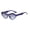 Blue frame gradually blue film, variant on Womens Triangle Sunglasses Fashion Cat Eye Frame with UV400 Protection Stylish Sun Glasses for Ladies and High Visible