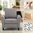 thumbnail image 4 of Pingliang Home Living Room Furniture Set,Sectional Sofa and Accent Chair,3 Seat L Shaped Couch with Reversible Storage Ottoman and Armchair, for Living Room Office Apartment Studio, 4 of 9