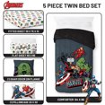 thumbnail image 2 of Marvel Avengers Don't Sweat It 5 Piece Twin Size Kids Comforter Set with Sham, 2 of 4