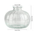 thumbnail image 3 of Racsoh Clear Glass Pumpkin Vase, Transparent Hydroponic Flower Vessel, Thanksgiving Table Centerpiece, for Dried Fresh Flowers Home Decor (Clear), 3 of 6