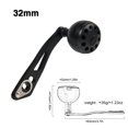 thumbnail image 1 of Fishing Spinning Reel Handle, Lightweight Metal Single Rocker Arm, Reel Replacement Power Handle Grip, 93mm Extended Rocker Arm Low-Profile Reel Handle DSH019-38mm Matte Black, 1 of 9