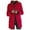 Red, variant on Women's Autumn Winter Vintage Solid Color Button Up Stand Collar Wool Coat winter clothing for women