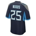 thumbnail image 3 of Men's Nike Xavier Woods  Navy Tennessee Titans Team Game Jersey, 3 of 6