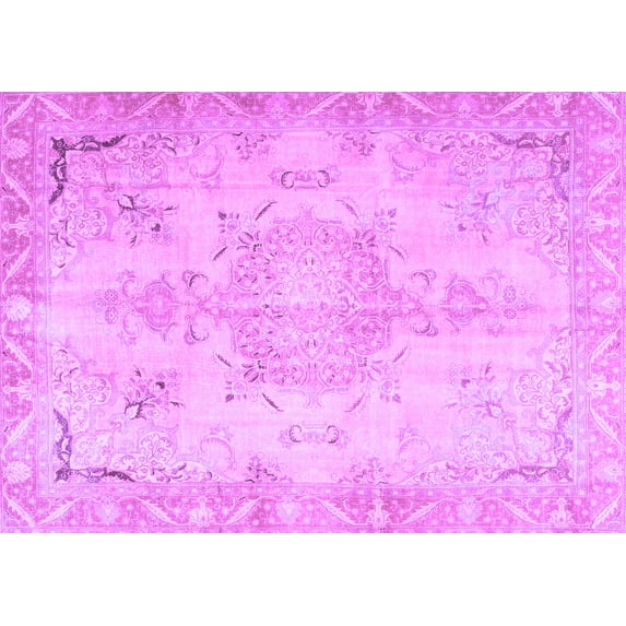 Ahgly Company Indoor Rectangle Persian Purple Traditional Area Rugs, 5' x 8'