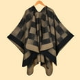 thumbnail image 2 of Cavosen Shawls and Wraps for Evening Dresses Elegant Plaid Soft Warm Open Front Scarves Versatile Winter Everyday Wear, 2 of 3