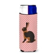 thumbnail image 1 of ""Caroline'S Treasures Tan Rabbit Pink Check - Abrazadera Decorativa Para Latas, Delgada, Multicolor"", 1 of 1
