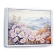 thumbnail image 2 of Designart "Mountain Meadow Adorned With Mums" Flowers Floater Framed Wall Decor, 2 of 5