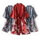 thumbnail image 2 of Pijama corto con estampado de grullas de seda sintética para mujer, vestido de novia de seda para primavera y verano, camisón de casa de gran tamaño, bata de baño, 2 of 6