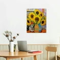thumbnail image 2 of ARISTURING Banksy Graffiti Canvas Sunflower Wall Art Vintage Flower Pictures Boho Love Angel Heart Money Diamond Kitchen Decor For Living Room Bedroom Home Office Artwork, 2 of 4