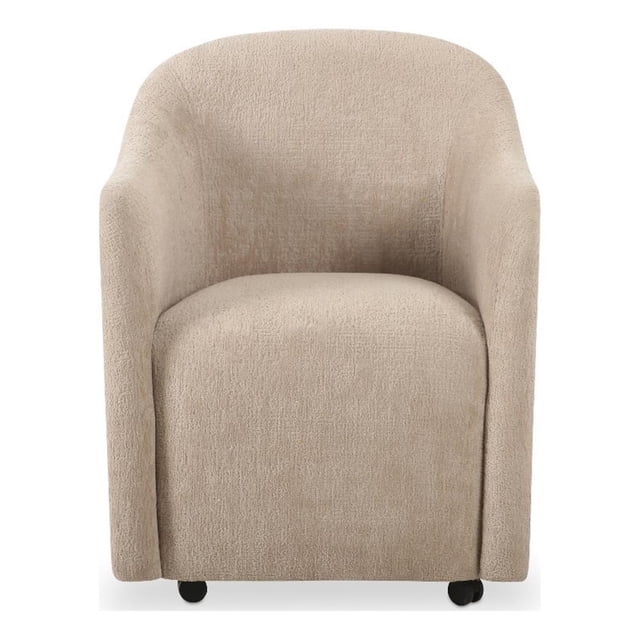 Moe's Home Collection DRAVA Fabric Dining Chair in Beige