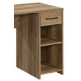 Mainstays Wood/Metal Desk, Rustic Weathered Oak Finish