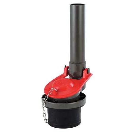 Korky Max Flush - KORKY 723X Flush Valve Kt, Plastic, Rubber, SS, Black/Red