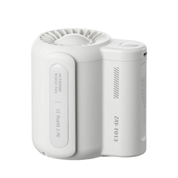 Ventilador Eléctrico Sin Aspas para Montar en la Cintura, para Acampar, Portátil, con Clip para Cinturón, Silencioso, para Exteriores, Sin Aspas, Color