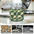 thumbnail image 6 of Yayeee Ashtray with Lid for Cigarette Smokeless Stainless Steel Home Ash Holder, Green Abstract Shapes, 6 of 7