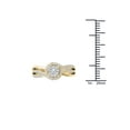 thumbnail image 4 of 1/4Ct TDW Diamond 10K Yellow Gold Bypass Cluster Engagement Ring, 4 of 5