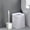 White WH, variant on Latrodar Toilet Bowl Brush And,Compact Toilet Cleaner Brush Novelty age And Organization White 5.6x4.2 Inch Home Decor