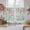 Green, variant on Happy Easter Kitchen Curtain for Berdoom Living Room Cafe 54 Inch Length, Spring Colorful Eggs Butterfly Teal Wood Grain Tiers Curtains Light Filtering Drapes Window Treatment 2 Panels 52"Wx54"L