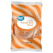 Great Value Jumbo Glazed Honey Bun, 4 oz