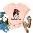 thumbnail image 1 of Baseball Mom T-shirt Shirts Game Day Gift Fan Tee Sports Top Biggest Women's Mama Shirt Season Lover Match Days, 1 of 3